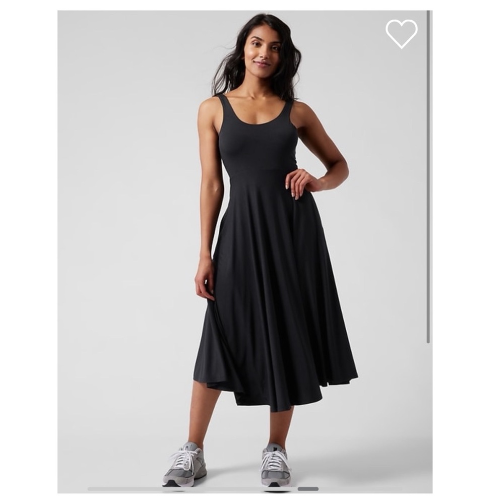 Athleta Santorini Midi Dress // Black